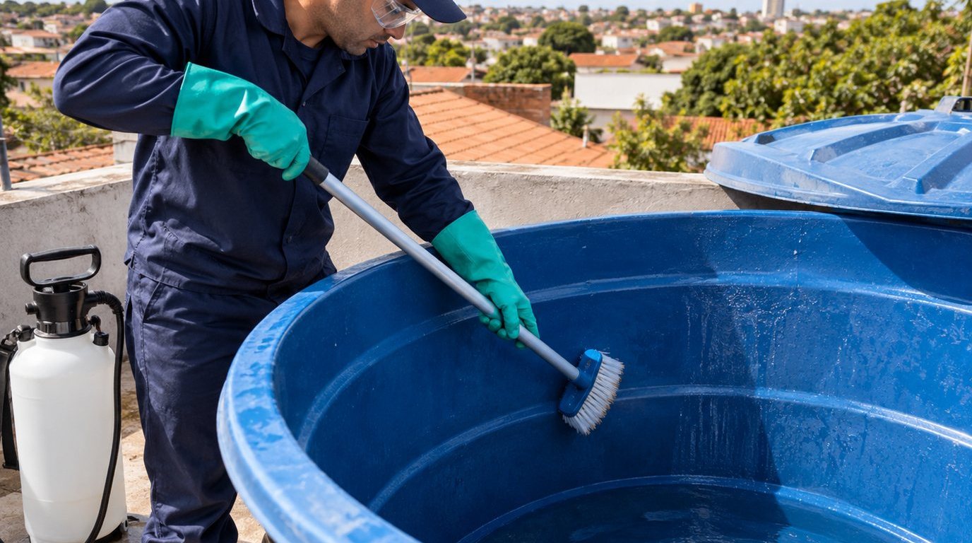 Higienização de Caixa d'Água em Suzano‑SP