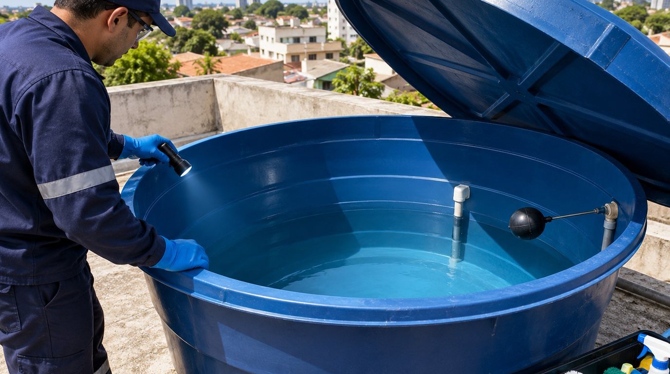 Detecção em Caixa d'Água em Suzano‑SP