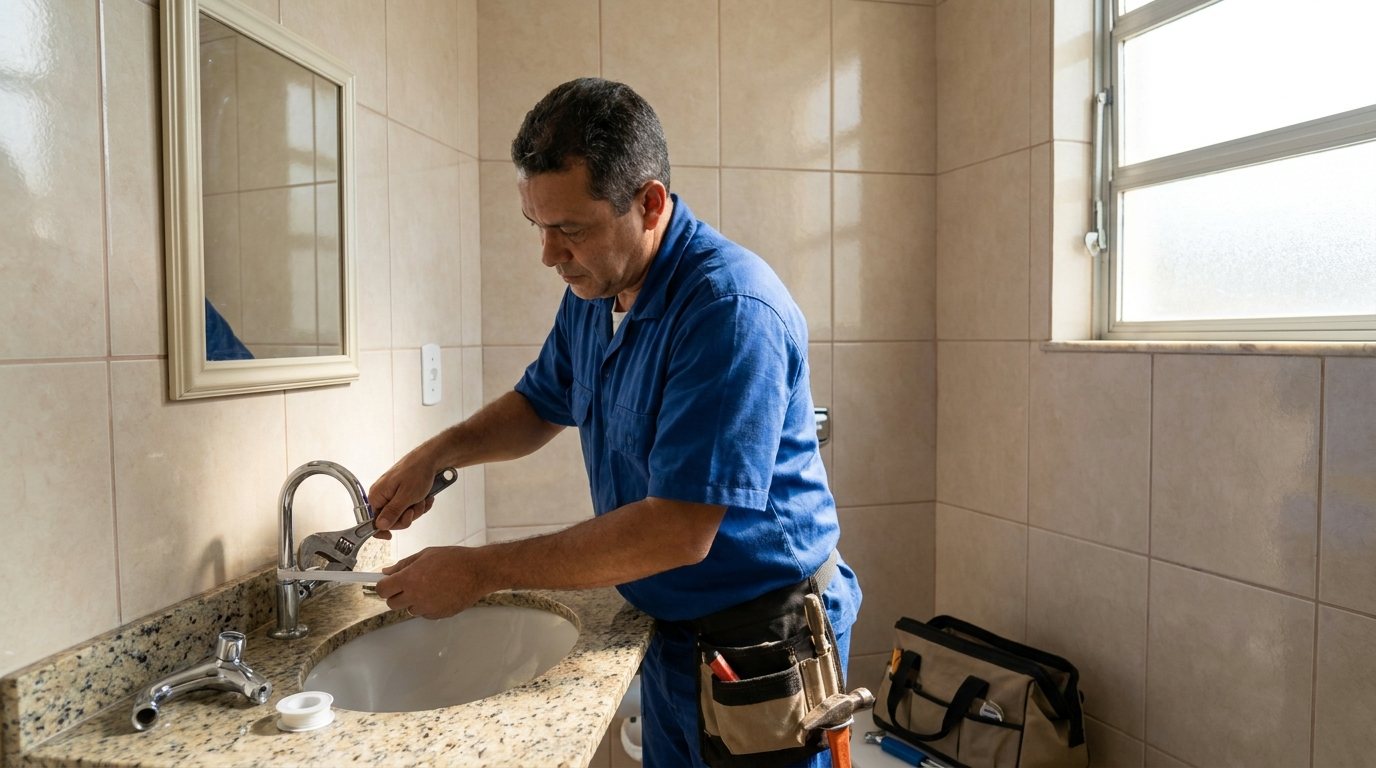 Troca de Registro, Torneira e Conexão em Suzano‑SP